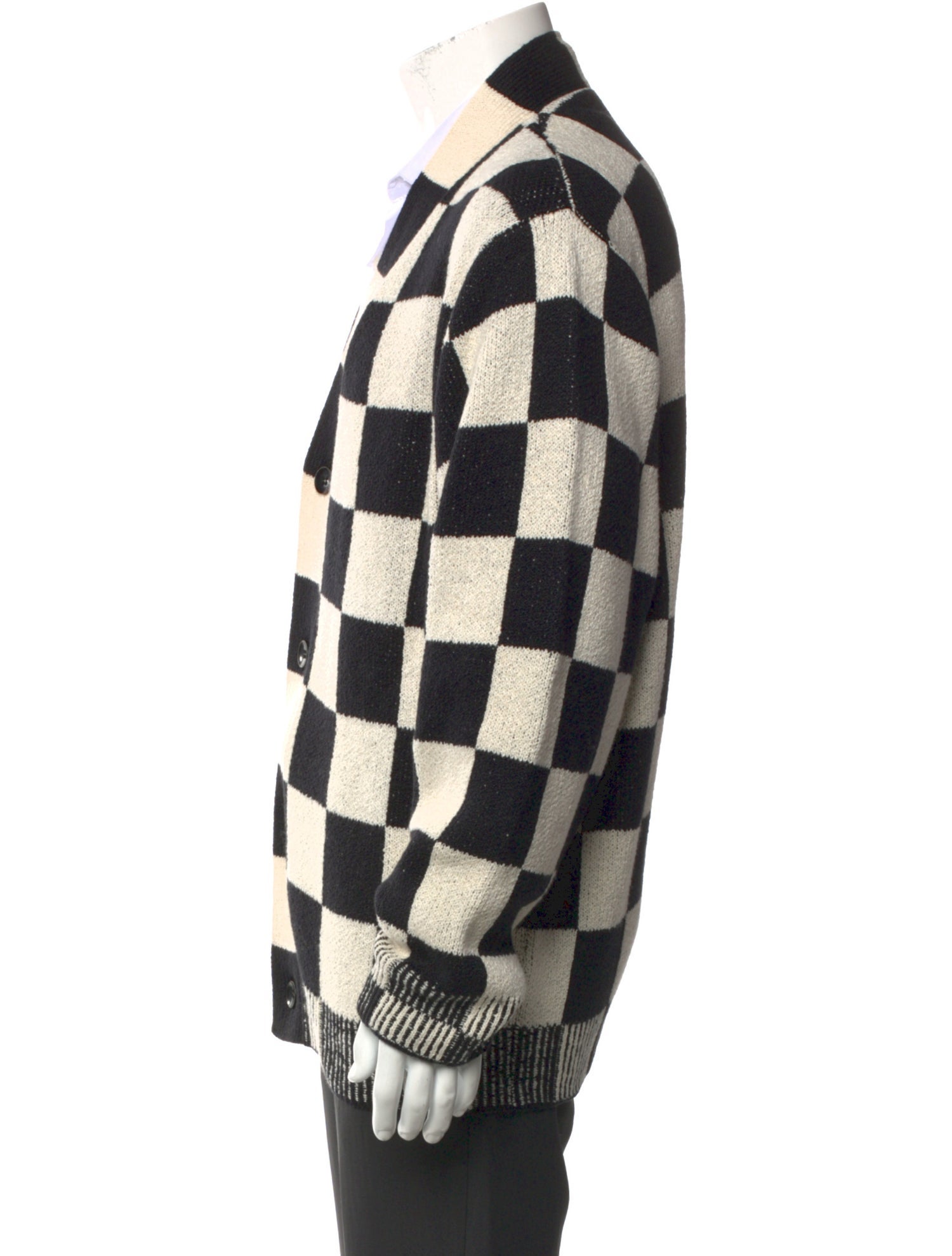 The Elder Statesman Plaid Print V-Neck Cardigan