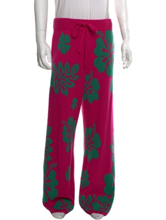 The Elder Statesman Floral Print Pants