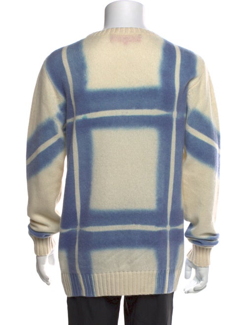 The Elder Statesman Cashmere Plaid Print Pullover