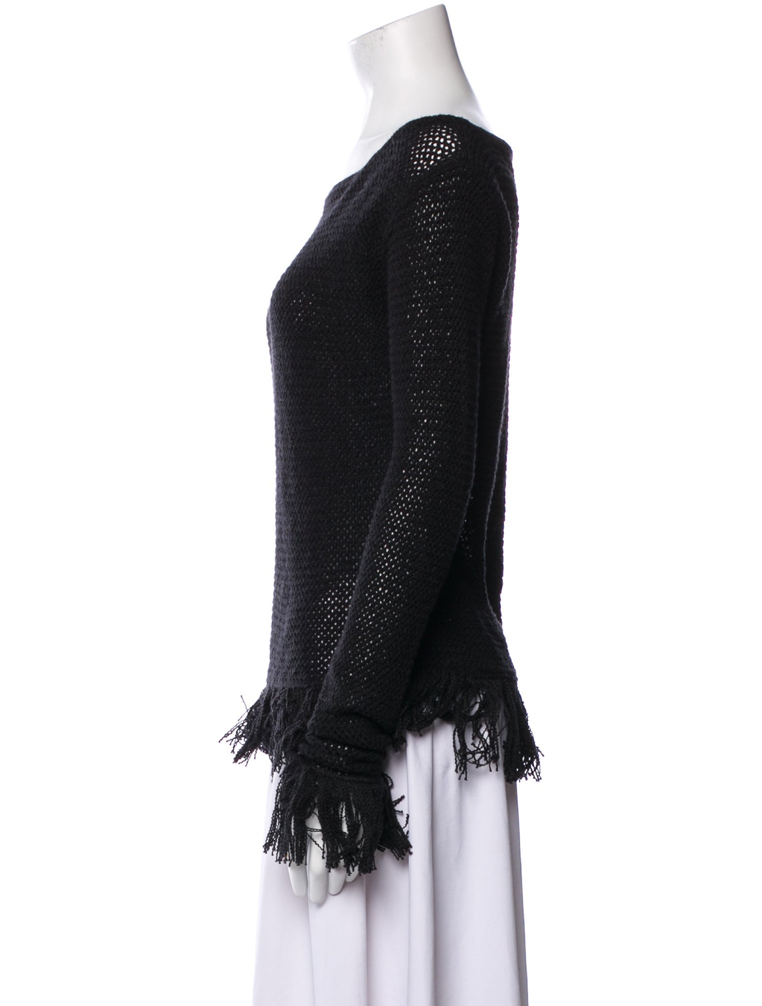 The Elder Statesman Bateau Neckline Long Sleeve Top w/ Tags