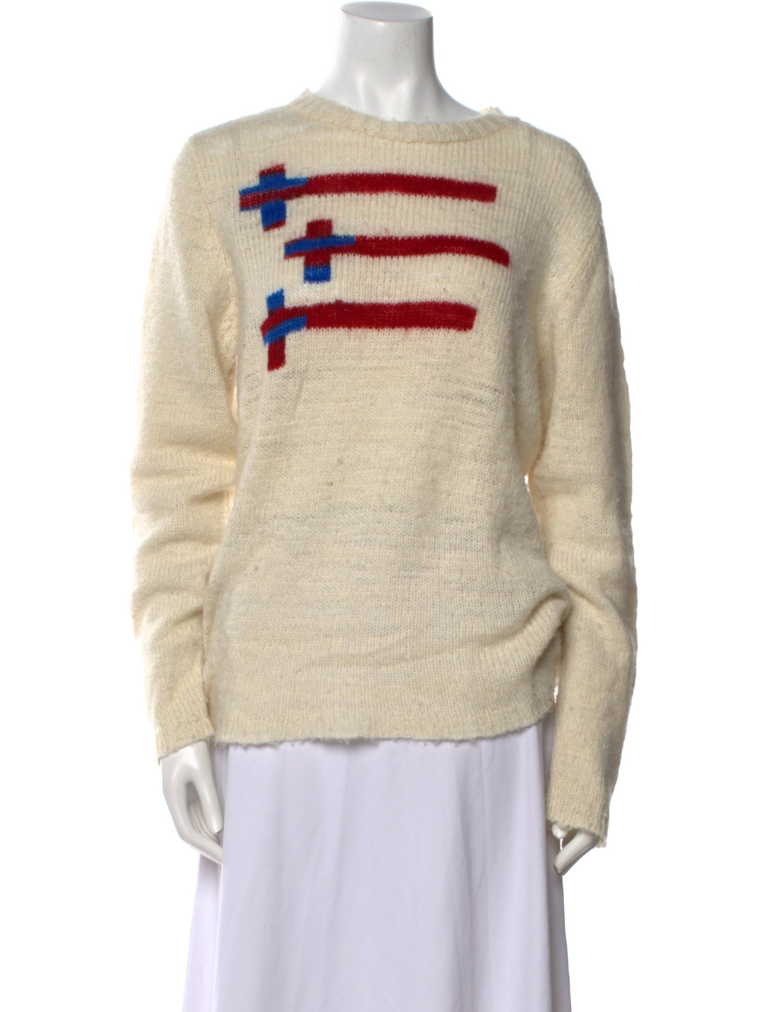 The Elder Statesman Cashmere Graphic Print Sweater