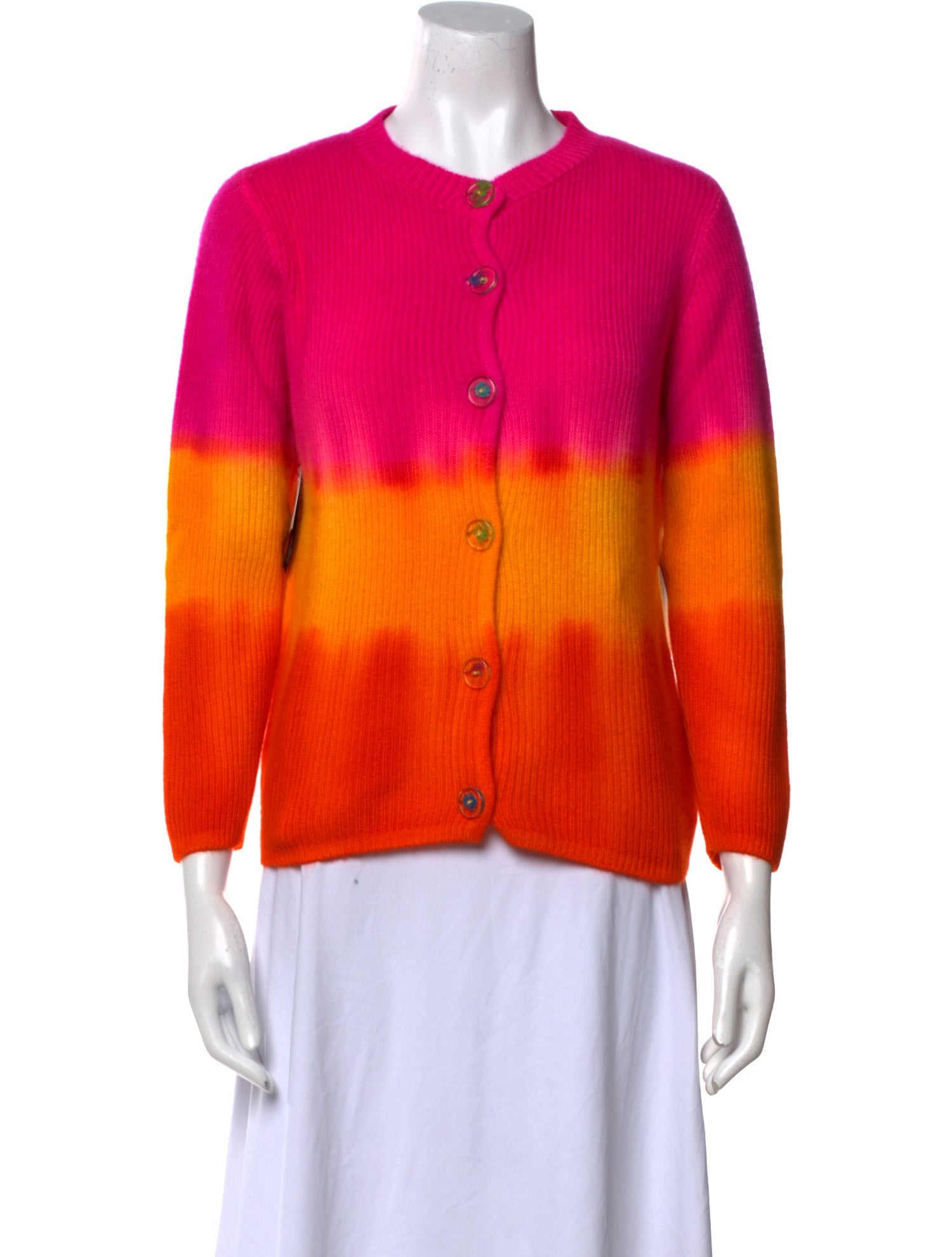 The Elder Statesman Cashmere Tie-Dye Print Sweater w/ Tags