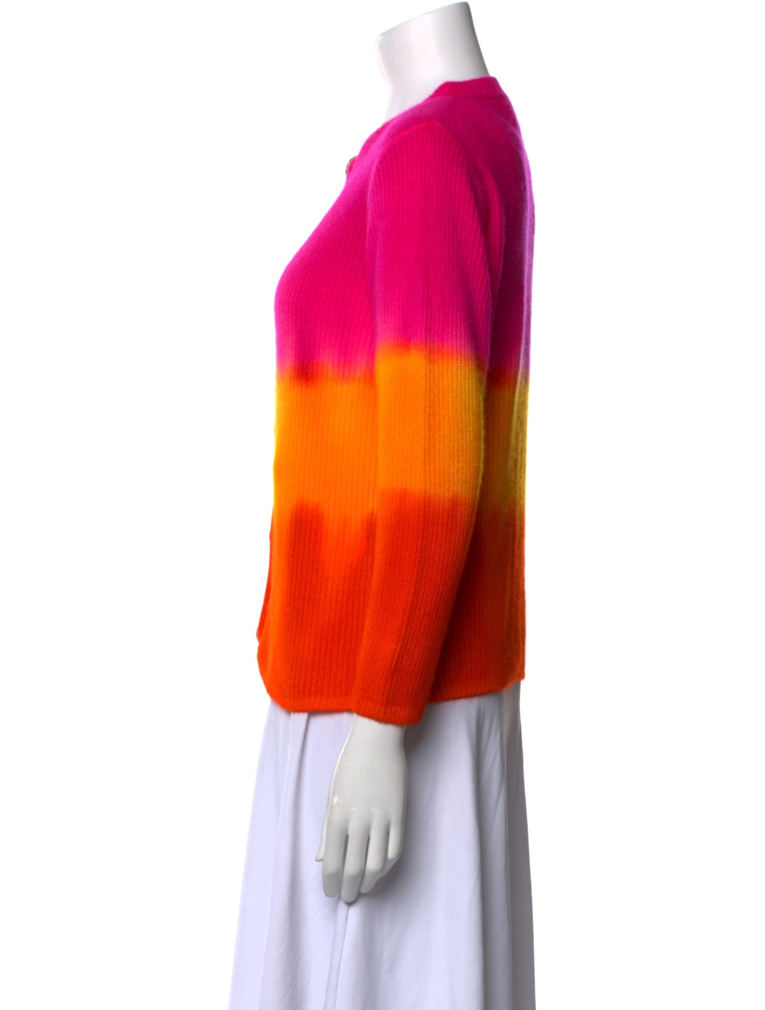 The Elder Statesman Cashmere Tie-Dye Print Sweater w/ Tags