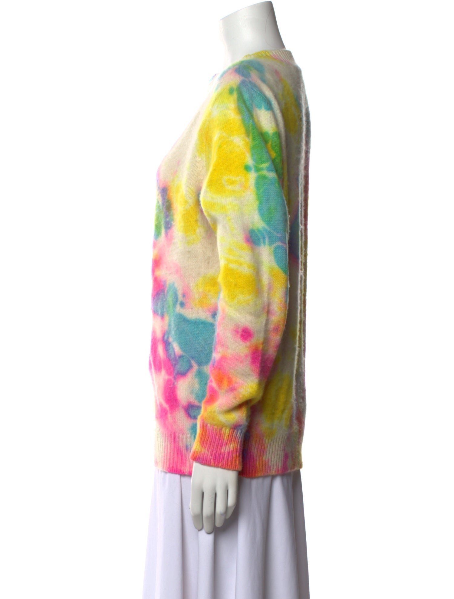 The Elder Statesman Cashmere Printed Sweater