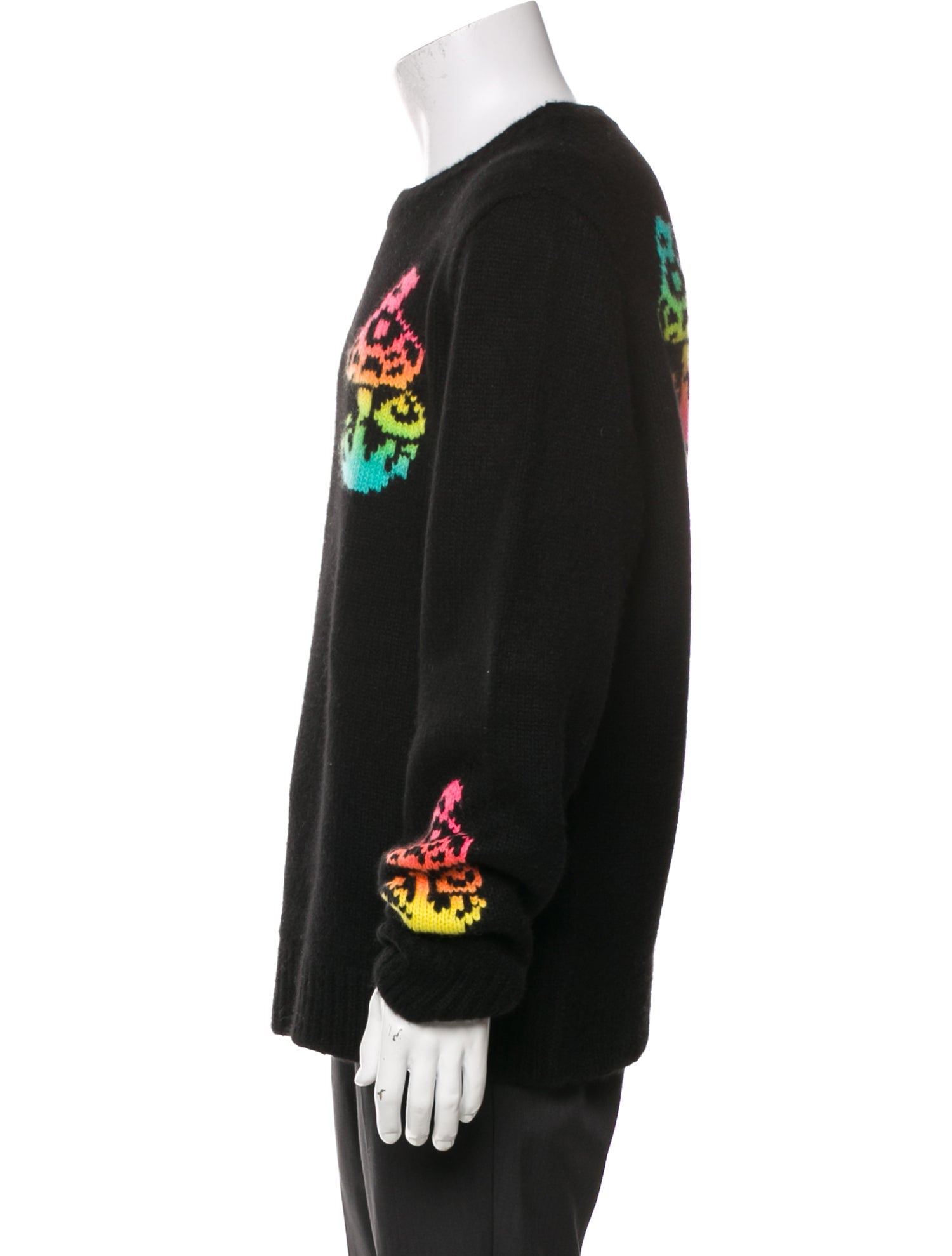 The Elder Statesman Cashmere Graphic Print Pullover