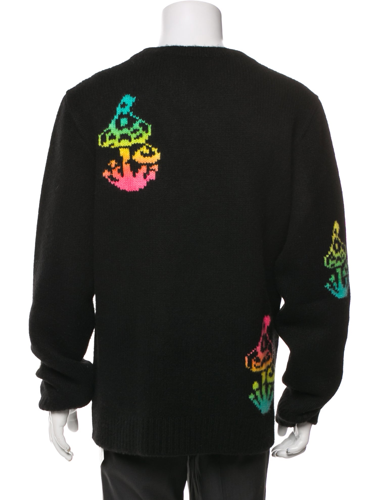 The Elder Statesman Cashmere Graphic Print Pullover