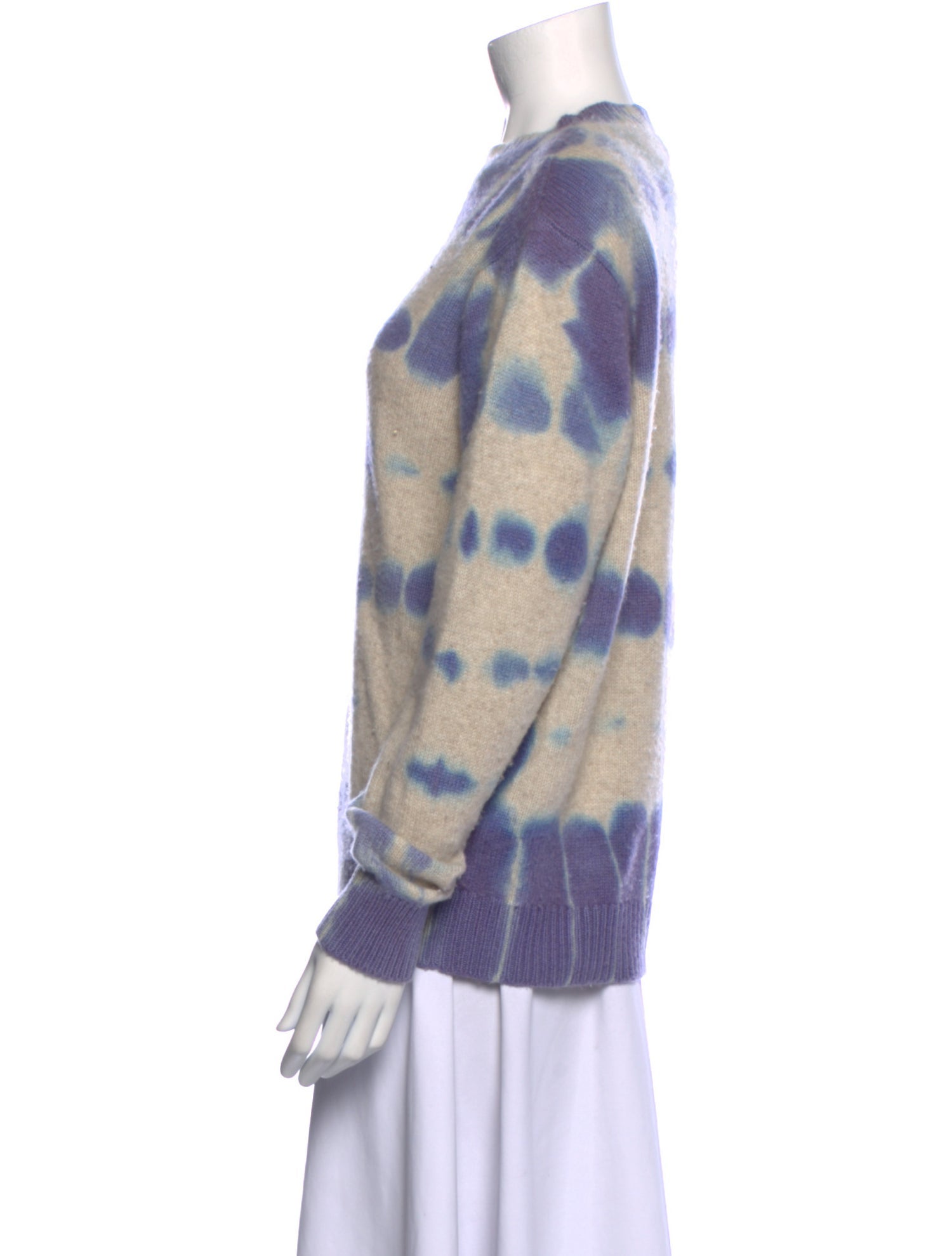 The Elder Statesman Cashmere Tie-Dye Print Sweater