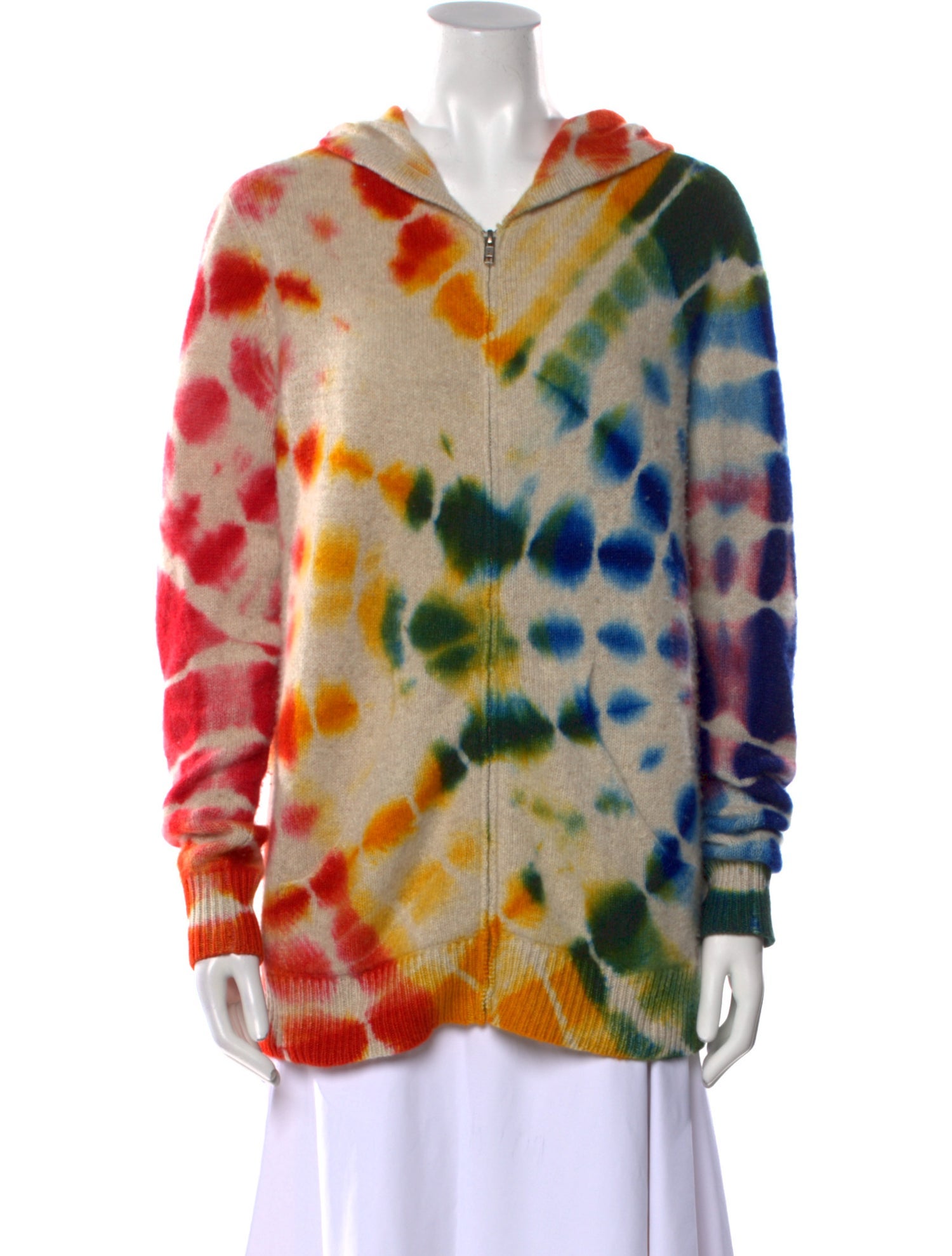 The Elder Statesman Cashmere Tie-Dye Print Sweater