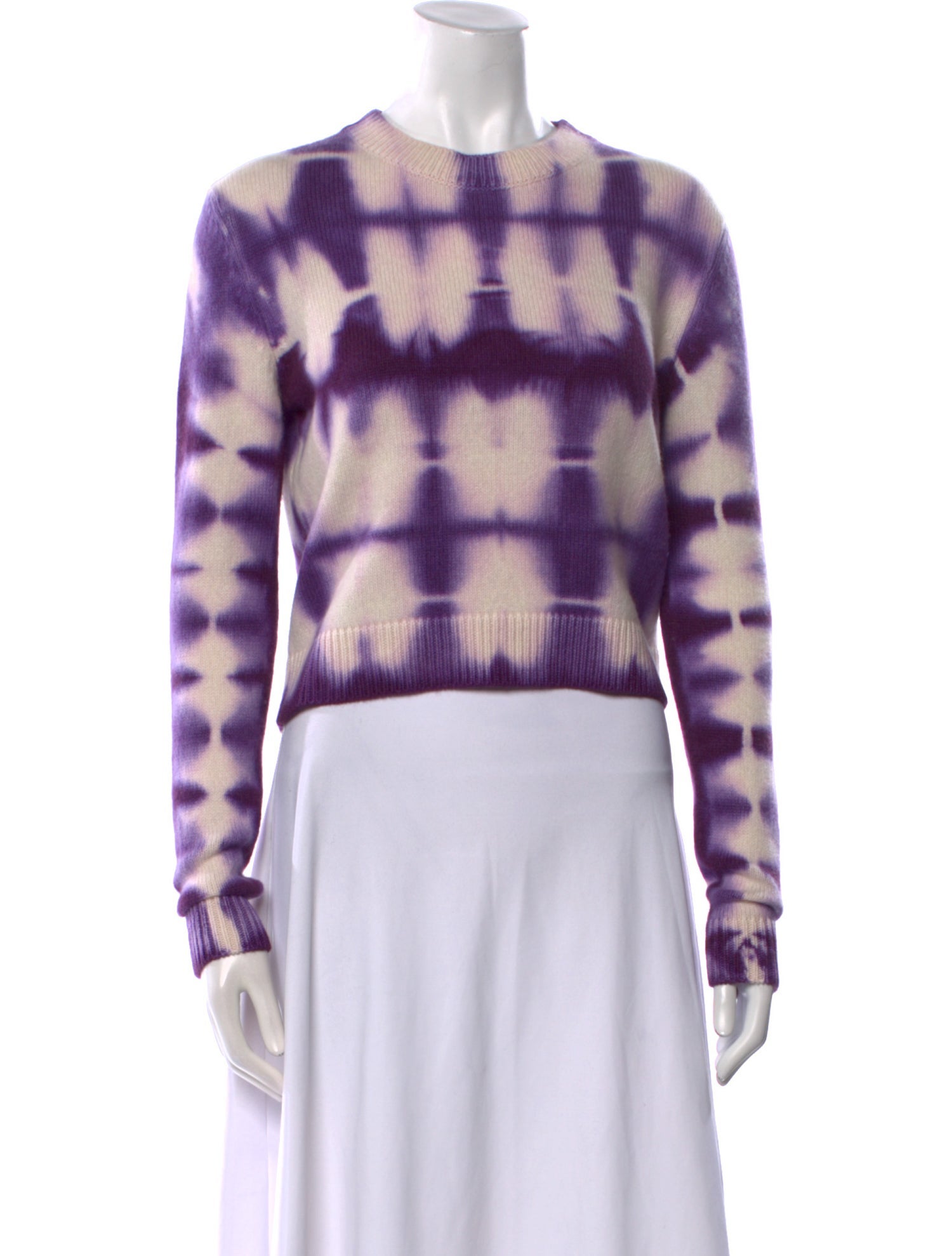 The Elder Statesman Cashmere Tie-Dye Print Sweater