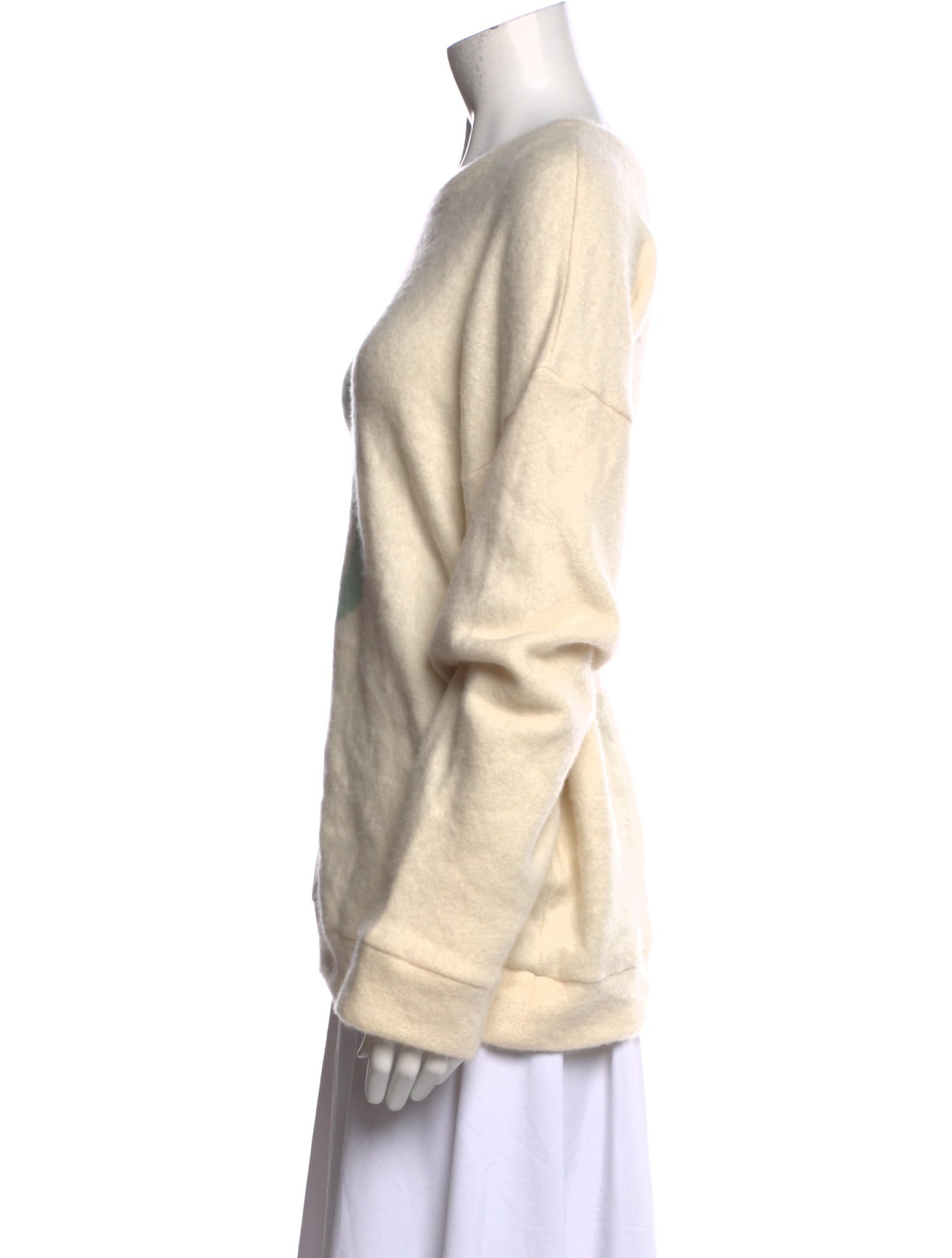 The Elder Statesman Cashmere Graphic Print Sweatshirt