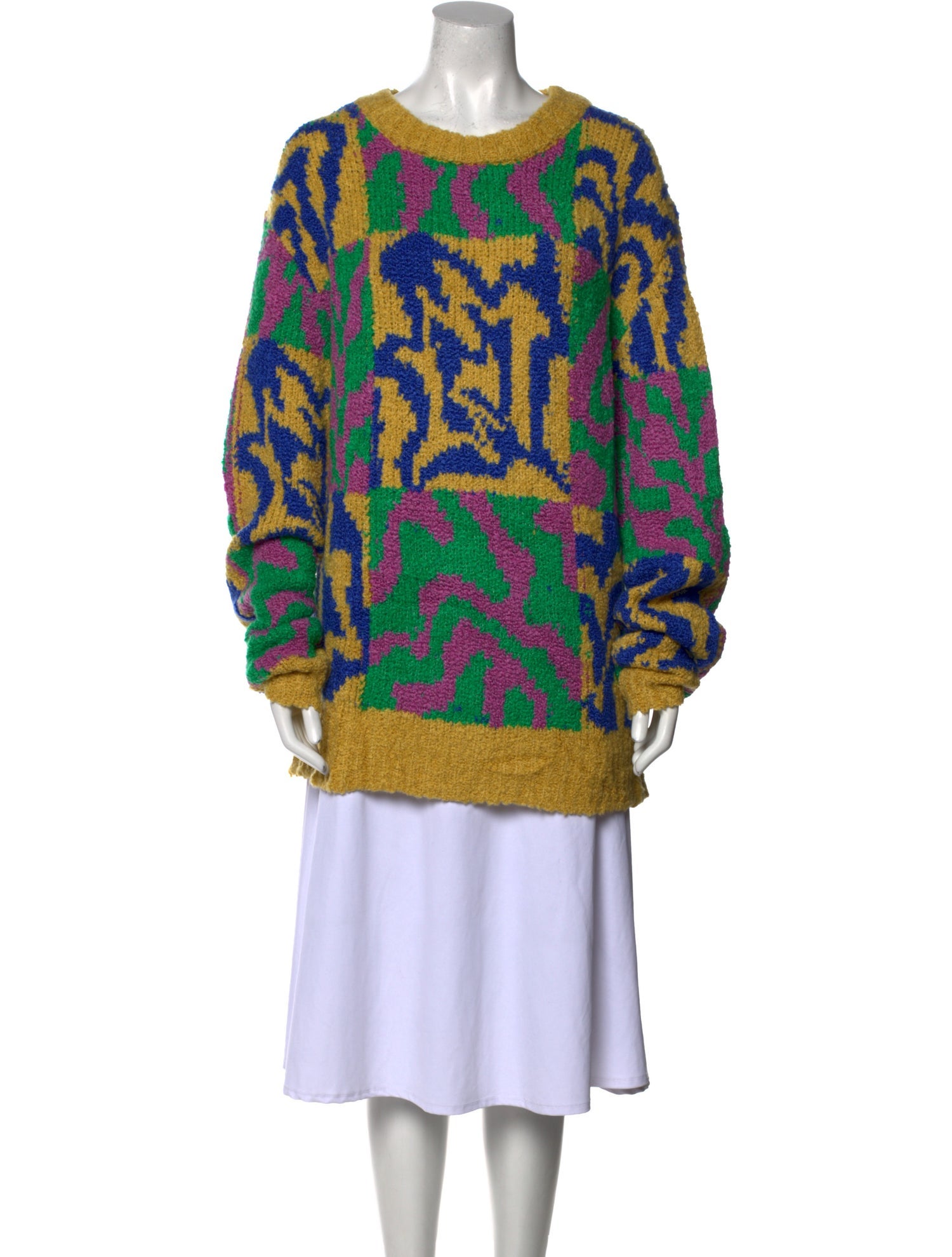 The Elder Statesman Cashmere Printed Sweater