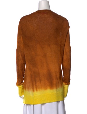 The Elder Statesman Cashmere Tie-Dye Print Sweater