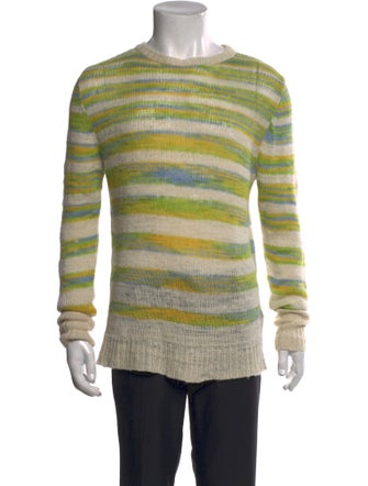 The Elder Statesman Cashmere Striped Pullover
