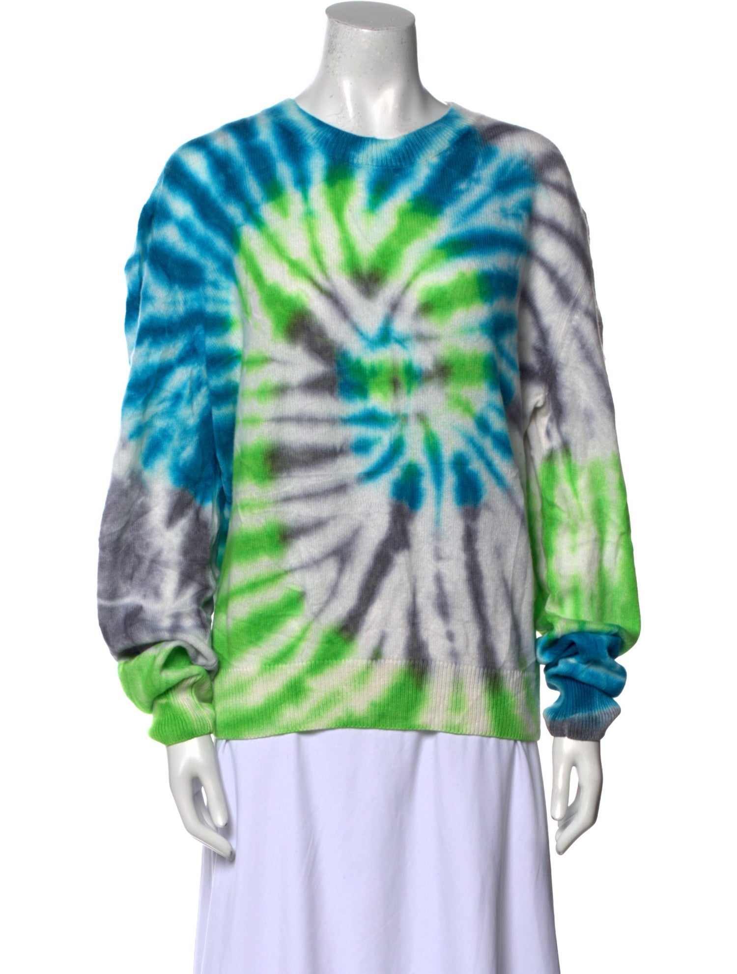 The Elder Statesman Cashmere Tie-Dye Print Sweater