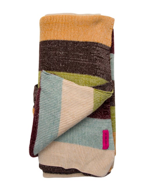 The Elder Statesman Striped Throw Blanket