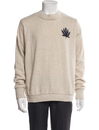 The Elder Statesman Cashmere Graphic Print Pullover
