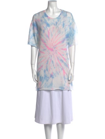 The Elder Statesman Cashmere Tie-Dye Print Sweater