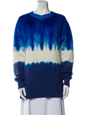 The Elder Statesman Cashmere Tie-Dye Print Sweater