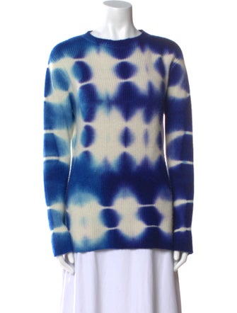 The Elder Statesman Cashmere Tie-Dye Print Sweater