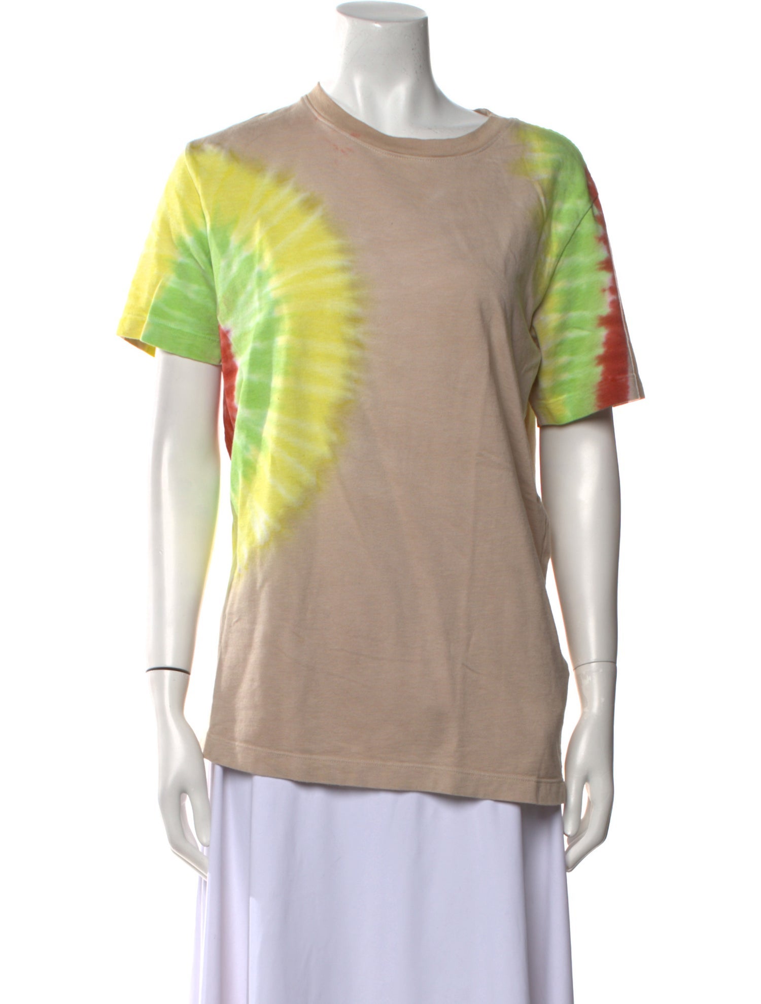 The Elder Statesman Tie-Dye Print Bateau Neckline T-Shirt