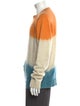 The Elder Statesman Cashmere Colorblock Pattern Pullover