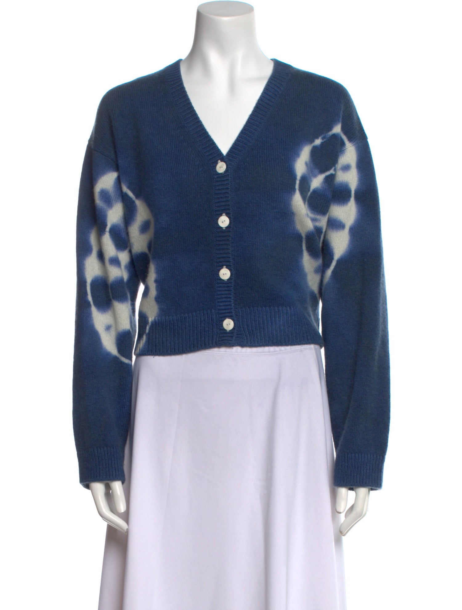 The Elder Statesman Cashmere Tie-Dye Print Sweater