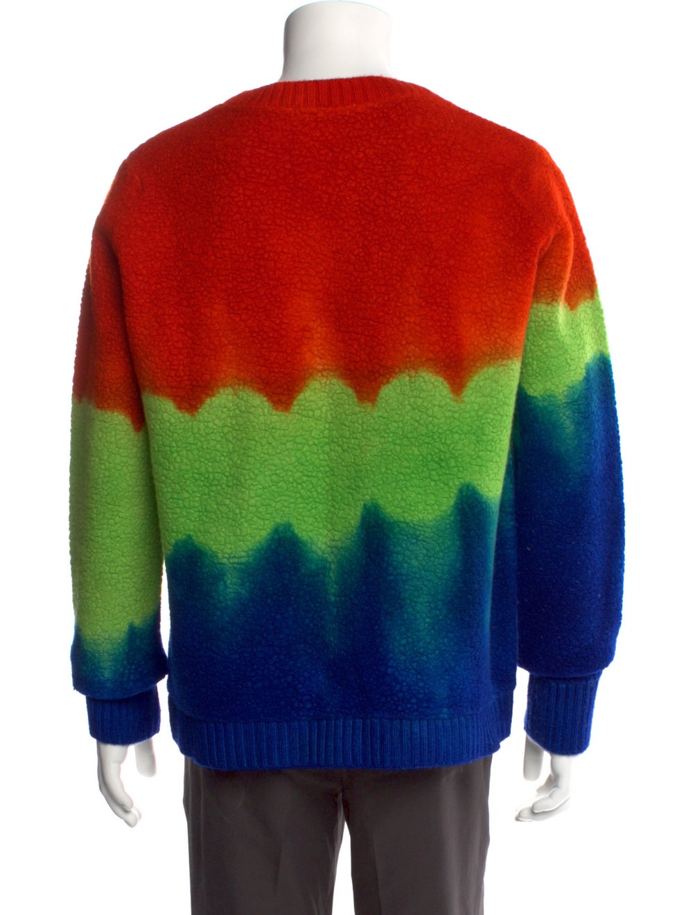 The Elder Statesman Pullover Orange Colorblock Pa… - image 3