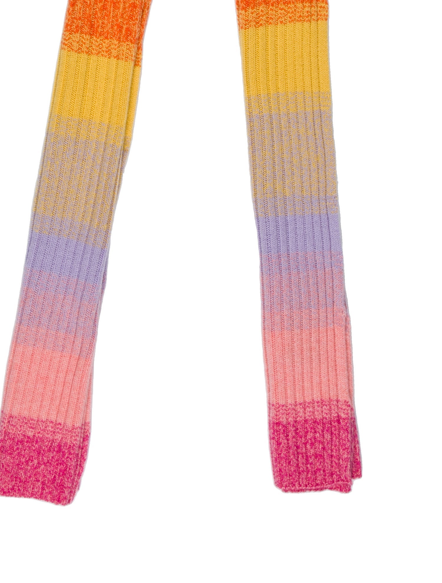 The Elder Statesman Wool Striped Scarf w/ Tags