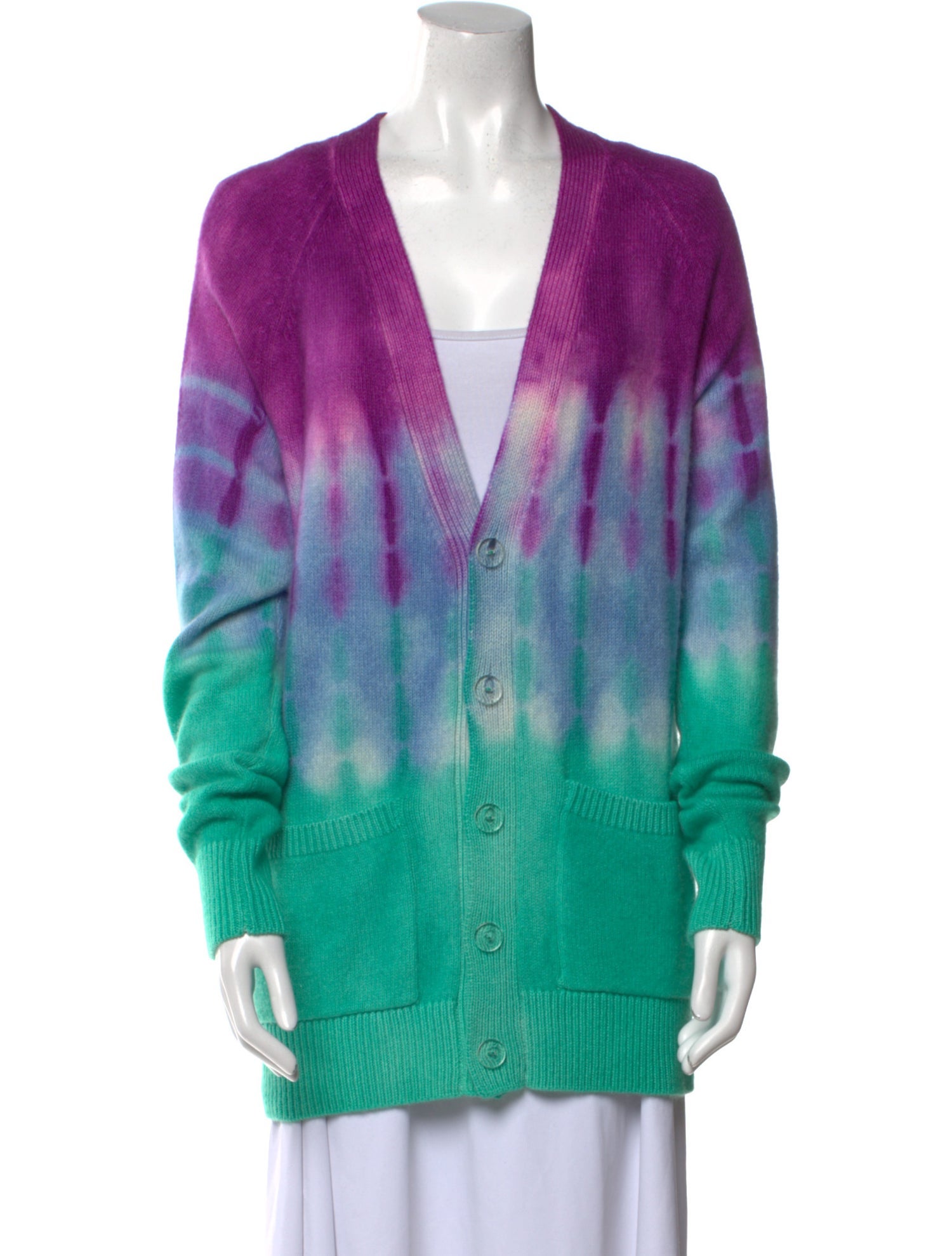 The Elder Statesman Cashmere Tie-Dye Print Sweater