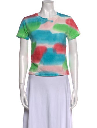 The Elder Statesman Tie-Dye Print Crew Neck T-Shirt