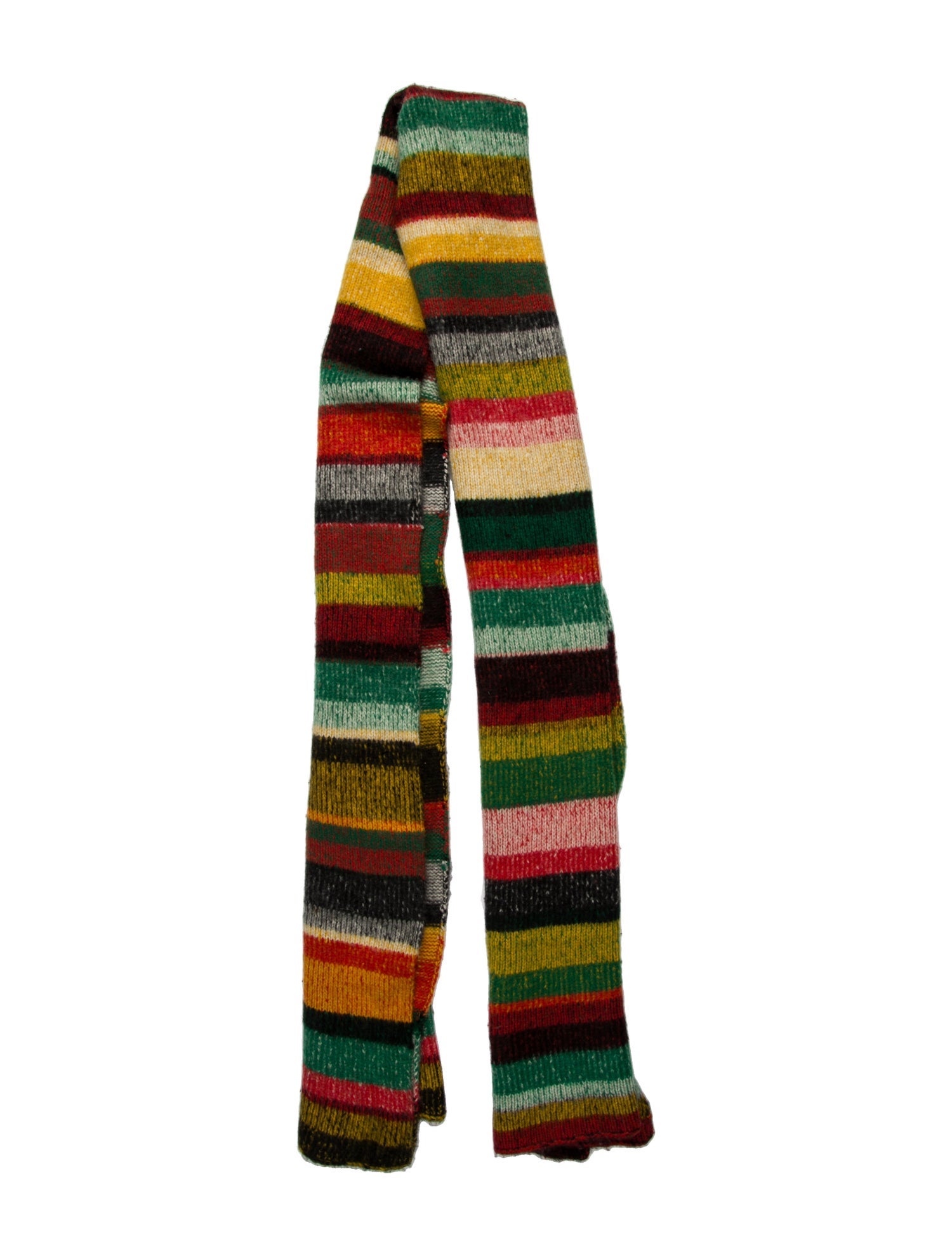 The Elder Statesman Striped Scarf