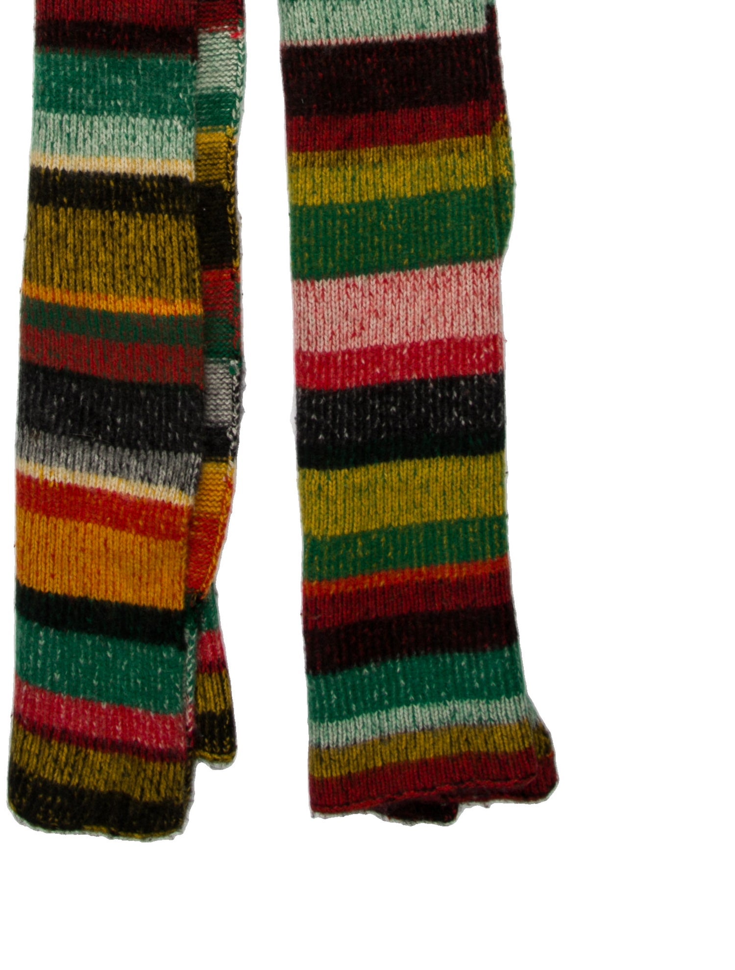 The Elder Statesman Striped Scarf