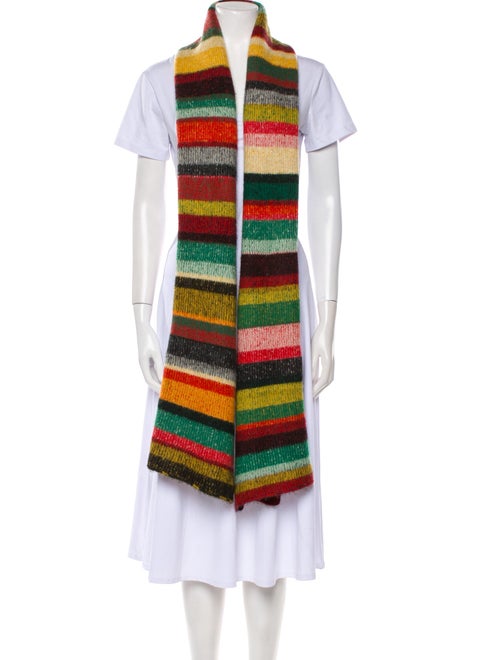 The Elder Statesman Striped Scarf