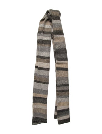 The Elder Statesman Cashmere Striped Scarf
