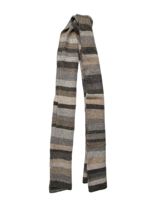 The Elder Statesman Cashmere Striped Scarf
