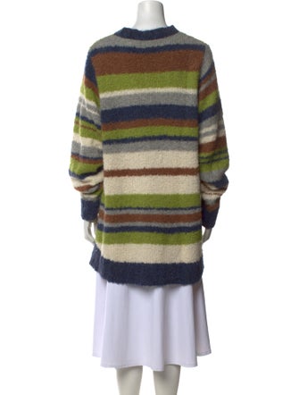 The Elder Statesman Striped Crew Neck Sweater