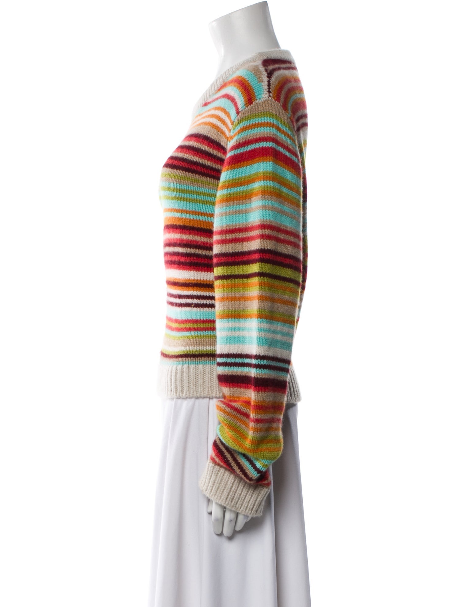 The Elder Statesman Cashmere Striped Sweater
