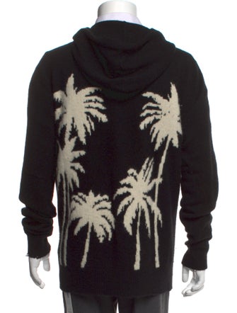 The Elder Statesman Cashmere Graphic Print Cardigan