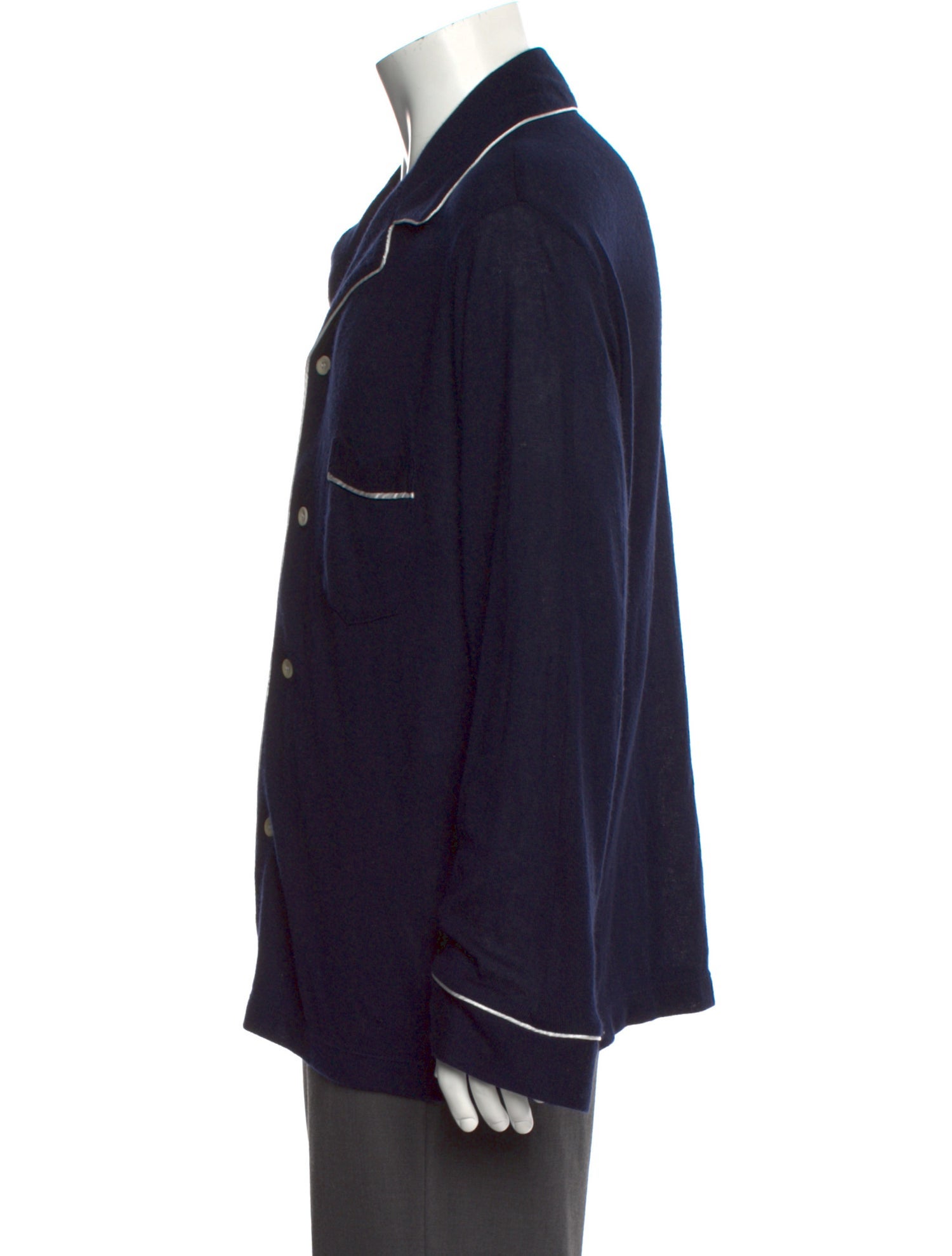 The Elder Statesman Cashmere Long Sleeve Shirt