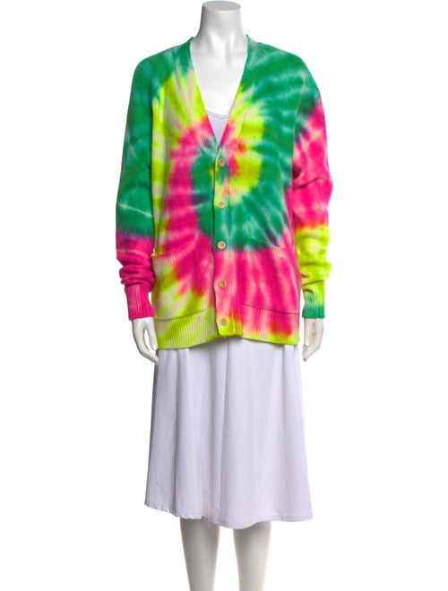 The Elder Statesman Cashmere Tie-Dye Print Sweater