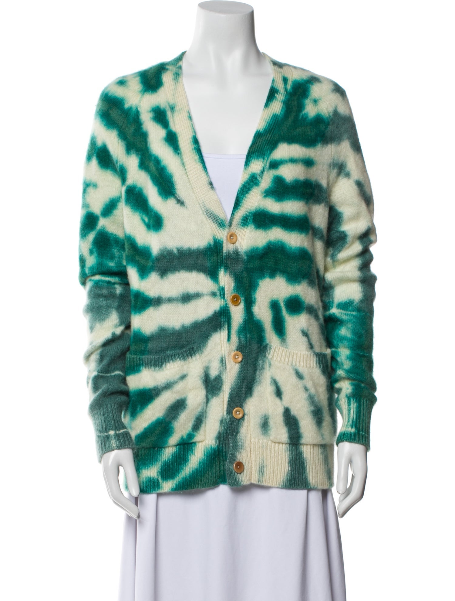 The Elder Statesman Cashmere Tie-Dye Print Sweater