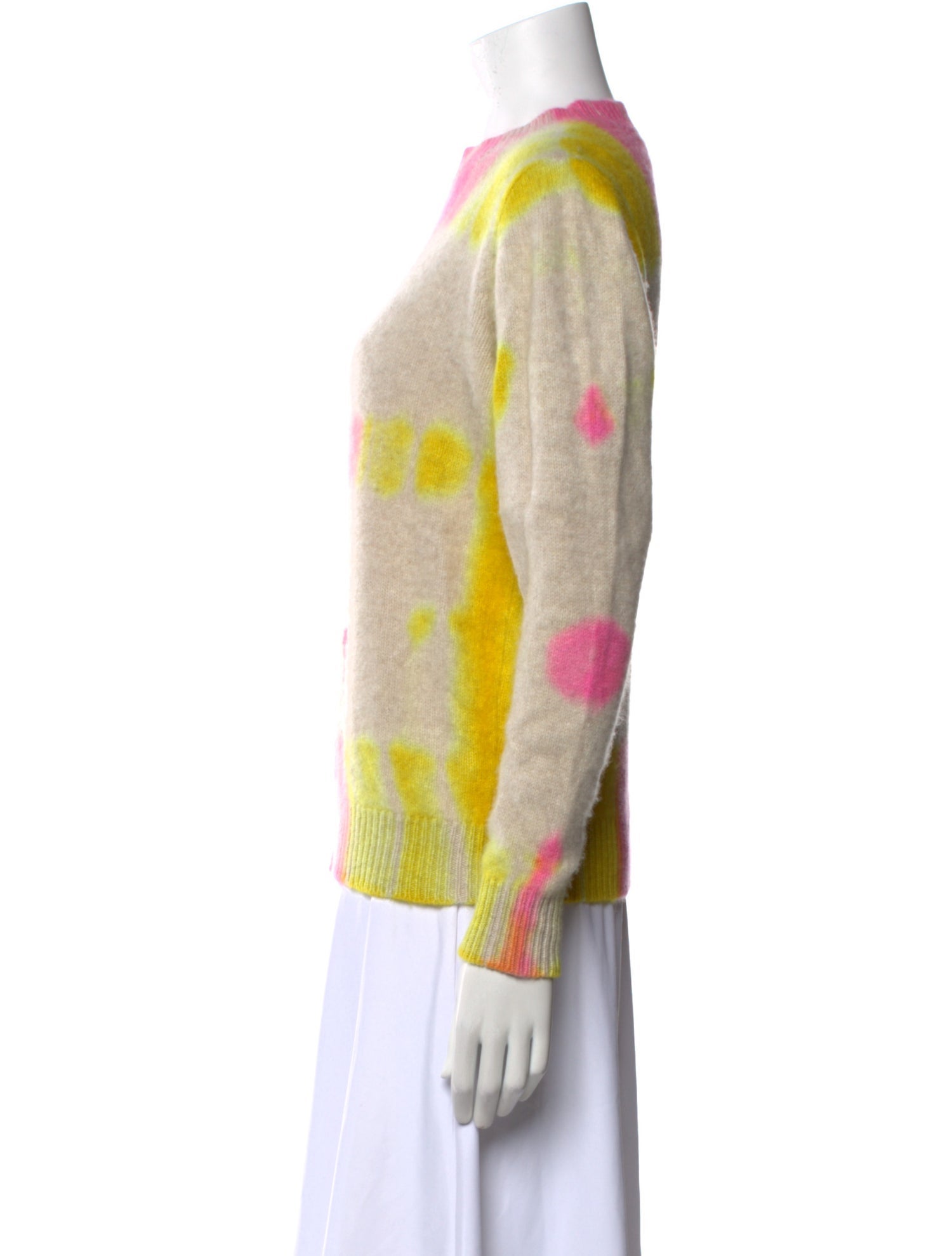 The Elder Statesman Cashmere Tie-Dye Print Sweater