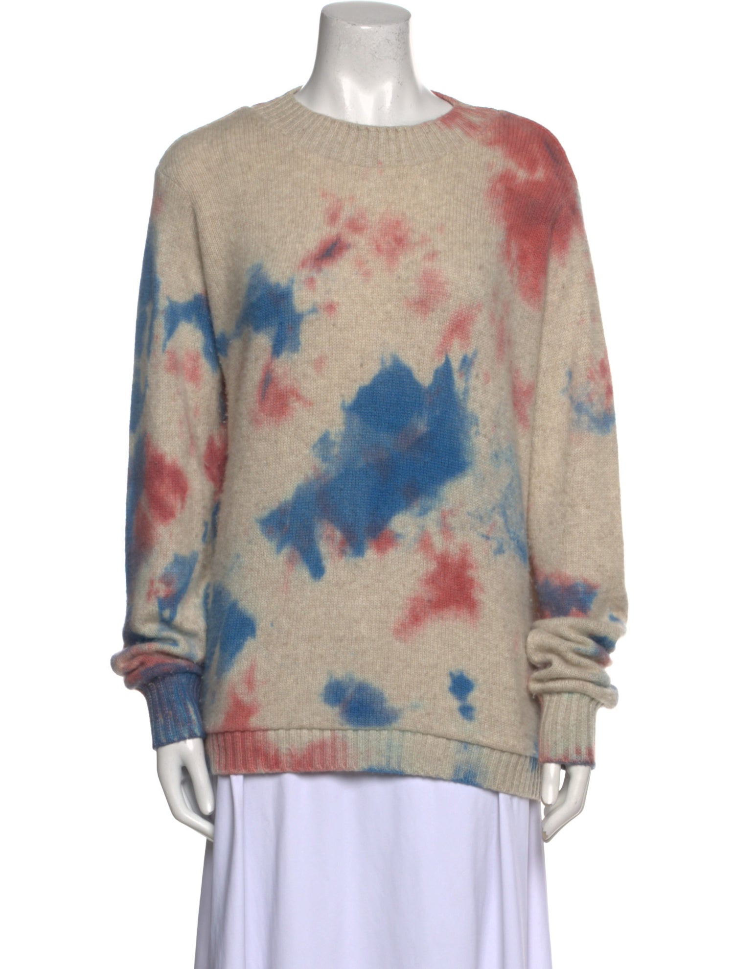 The Elder Statesman Cashmere Tie-Dye Print Sweater