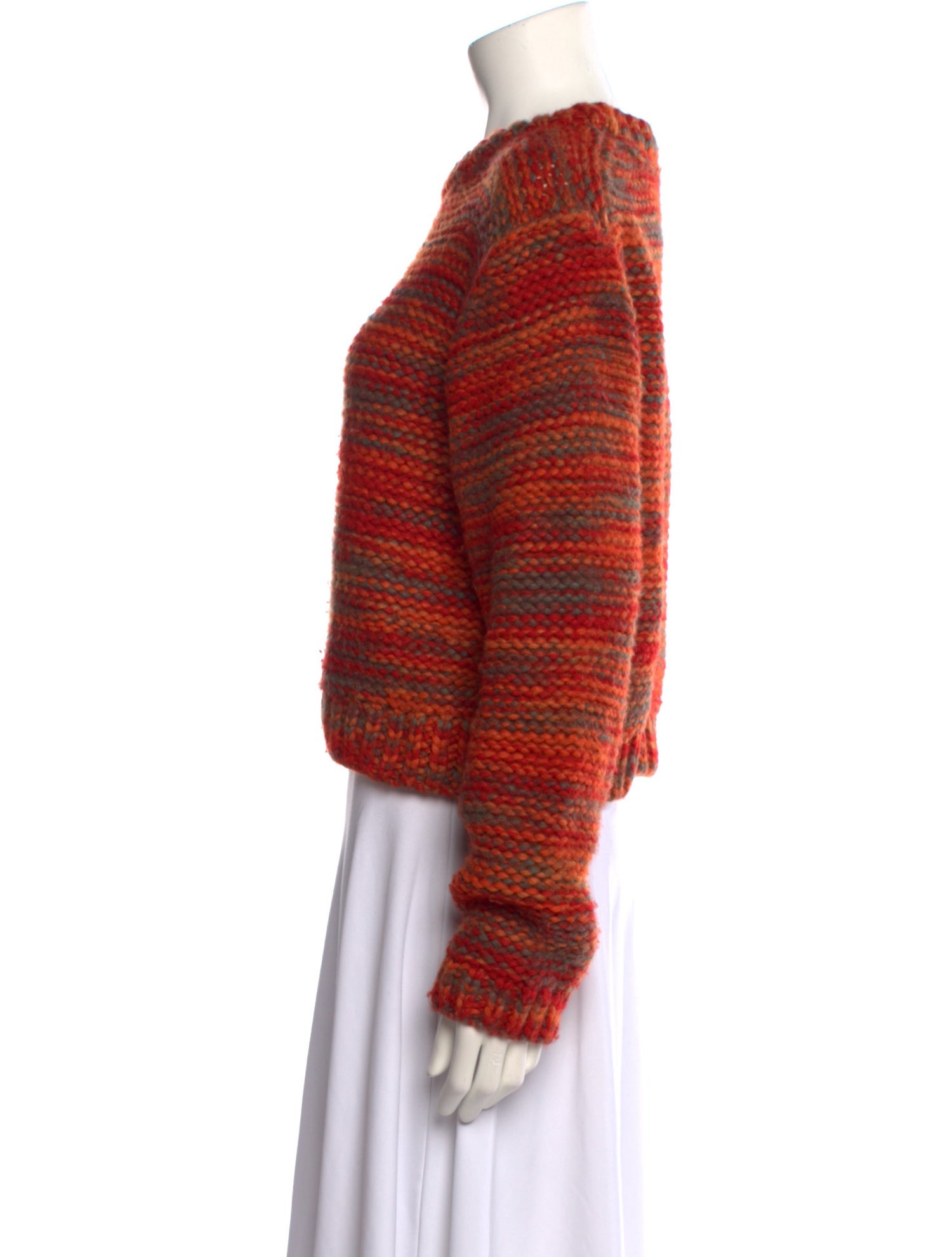 The Elder Statesman Virgin Wool Striped Sweater