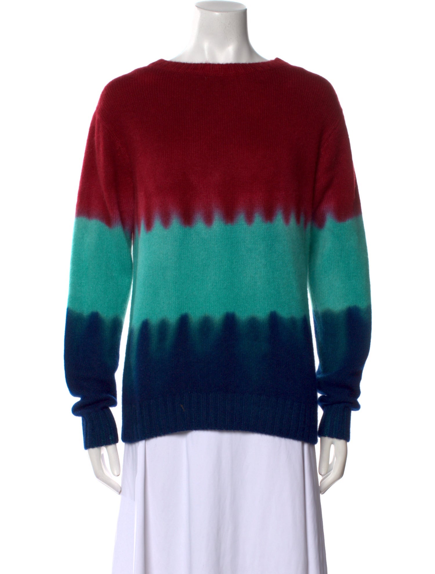 The Elder Statesman Cashmere Tie-Dye Print Sweater