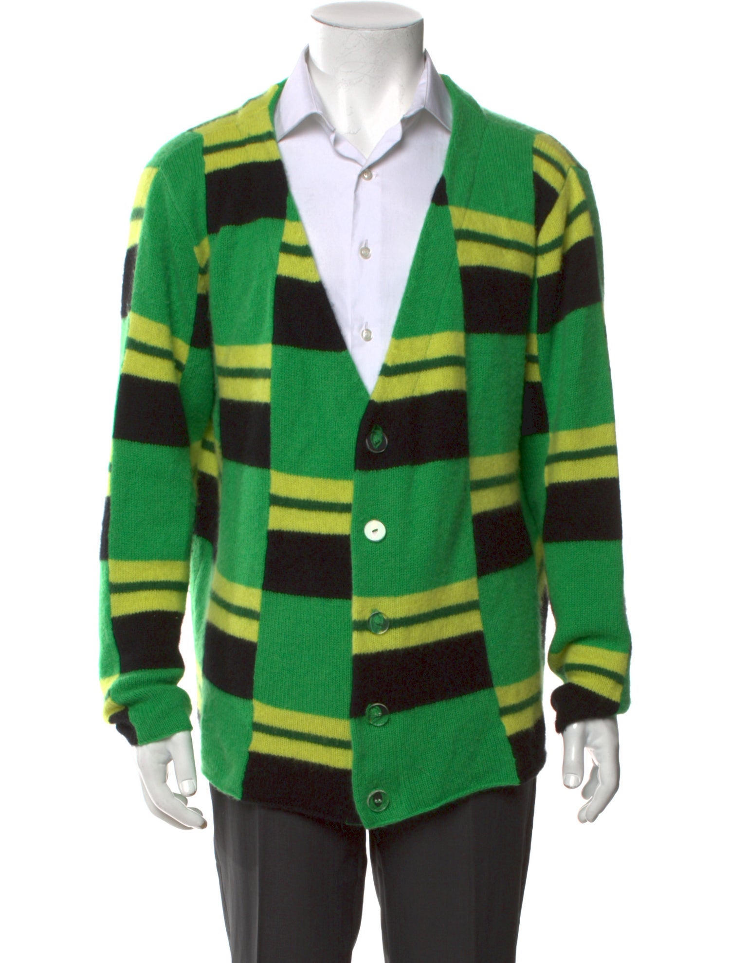 The Elder Statesman Cashmere Printed Cardigan