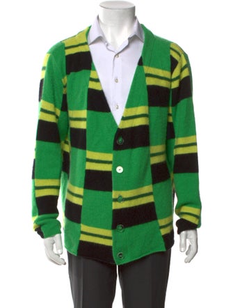 The Elder Statesman Cashmere Printed Cardigan