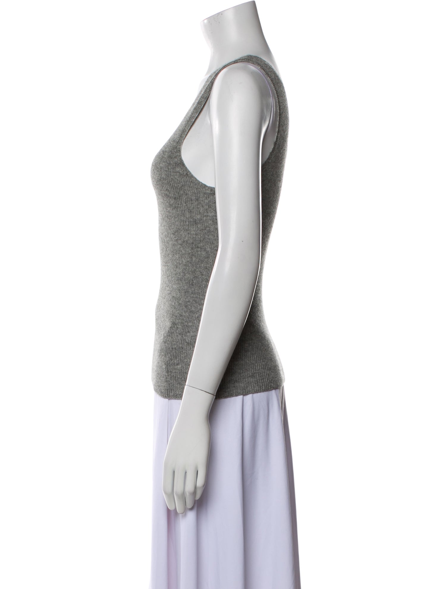 The Elder Statesman Silk Scoop Neck Top