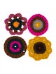 The Elder Statesman 4-Piece Crochet Cashmere Coasters Set