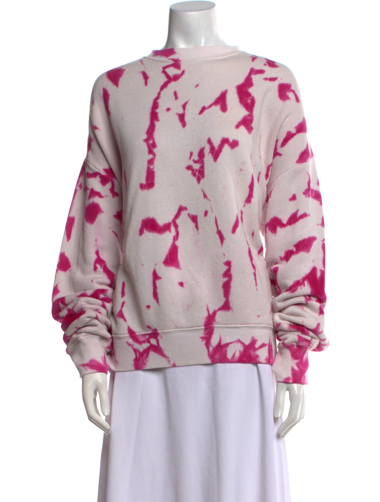 The Elder Statesman Printed Mock Neck Sweatshirt